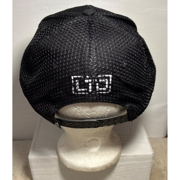 Live The Deen Mesh Snapback Hat Embroidered Design In Black & White - Picture 4 of 8